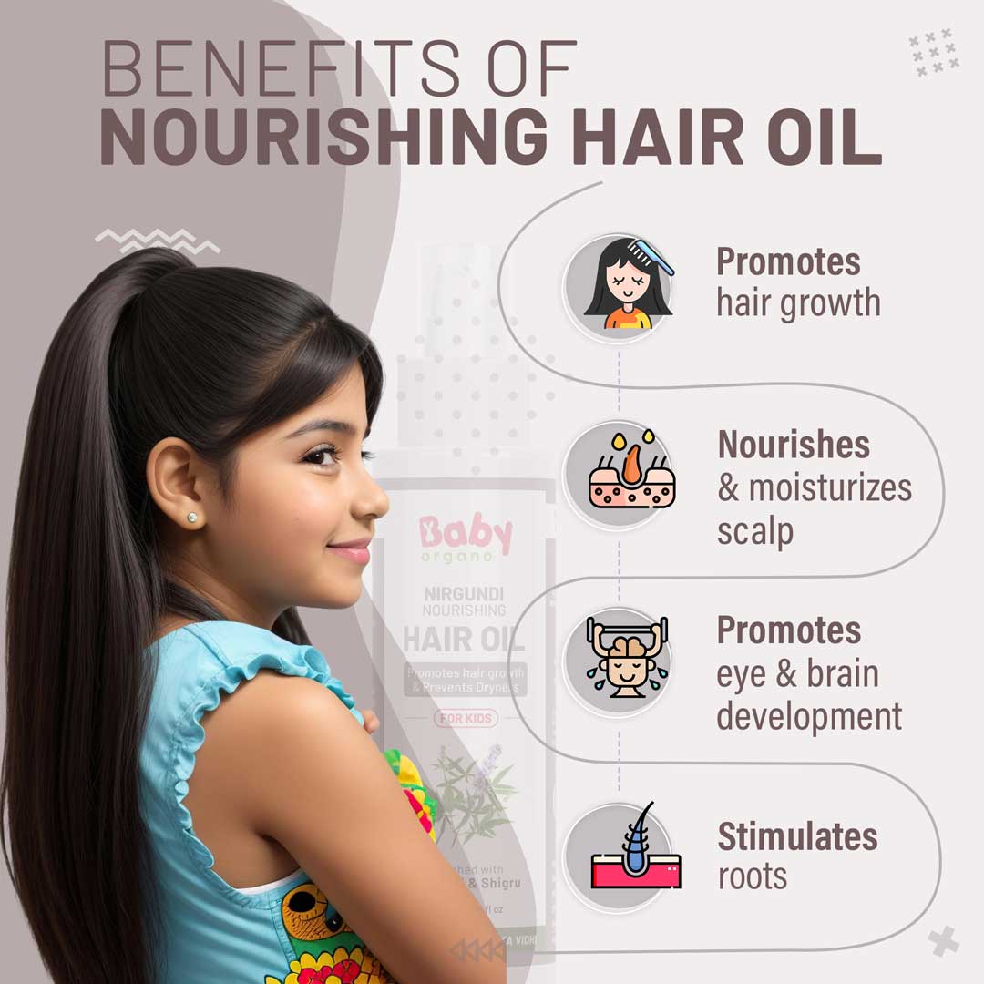 Baby Organo Nourishing Hair Oil For Kids