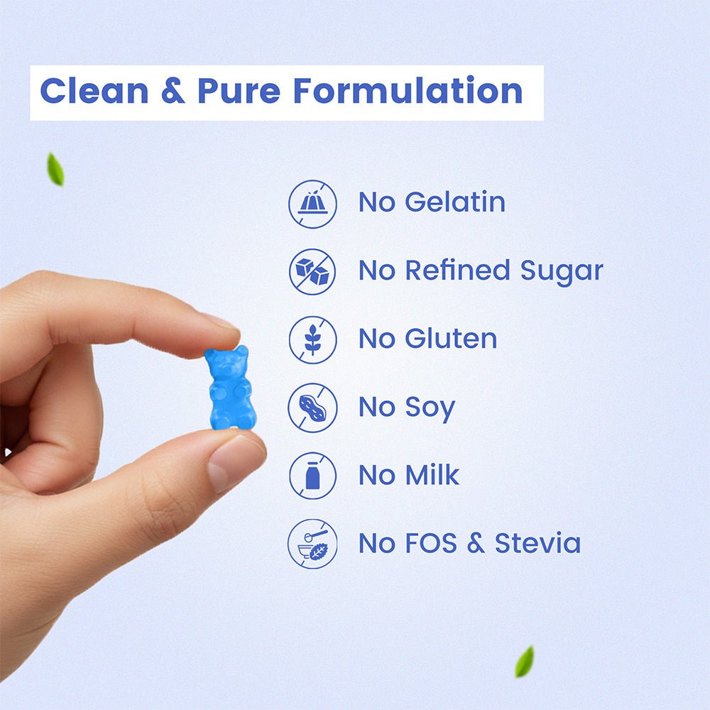 BabyOrgano Nutriverse Eye Care Gummies for Kids (2 - 15yrs) | Reduces Eye Stress | Blueberry - Baby Food