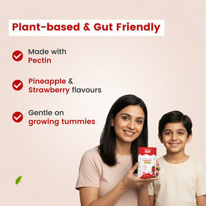 BabyOrgano Nutriverse Immunity Gummies for Kids (2-15 Years) | 4+ Ayurveda-Inspired Herbs | Boosts Stamina, Energy & Vitality | Gelatin-Free, Gluten-Free, Soy-Free | Strawberry Flavor | 30 Gummies