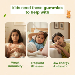 BabyOrgano Nutriverse Multivitamin Immunity Gummies Kids 2 - 15 Yrs |Boosts Energy |Pineapple - Baby Food