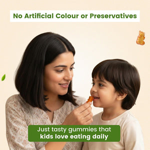 BabyOrgano Nutriverse Multivitamin Immunity Gummies Kids 2 - 15 Yrs |Boosts Energy |Pineapple - Baby Food