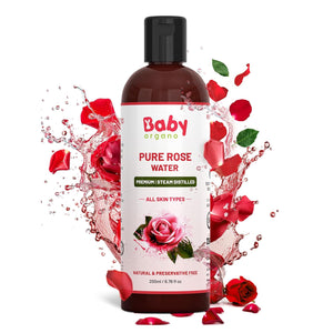 BabyOrgano Pure Rose Water 200ml | The Mom Store - Skin Care