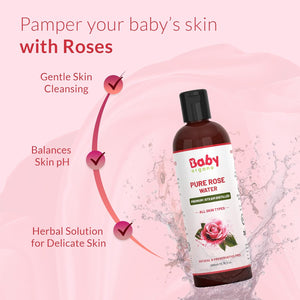 BabyOrgano Pure Rose Water 200ml | The Mom Store - Skin Care