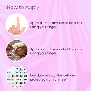 Babyorgano Rose Pomegranate Lip Balm for Kids | Natural Moisturizing Lip Care Mask With Desi Cow Ghee, Kokum Butter for Dry, Chapped & Lighten Lips - Chemical, Paraben - Free - 8gm - Kids Skin Care