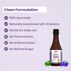 BabyOrgano Shankhpushpi Syrup 200ml | The Mom Store - Baby Food