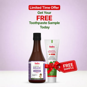 BabyOrgano Shankhpushpi Syrup Kids Memory Focus Ayurvedic 100ml Free Mini | The Mom Store - Baby Food
