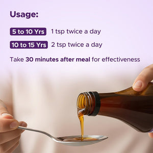 BabyOrgano Shankhpushpi Syrup Kids Memory Focus Ayurvedic 100ml Free Mini | The Mom Store - Baby Food