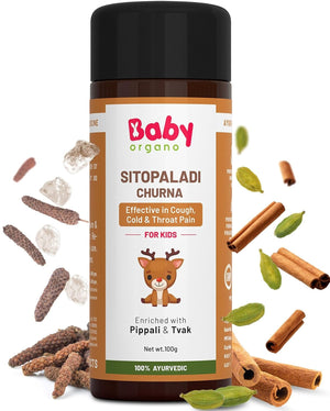 BabyOrgano Sitopaladi Churna 100g | The Mom Store - Cold Relief Roll On