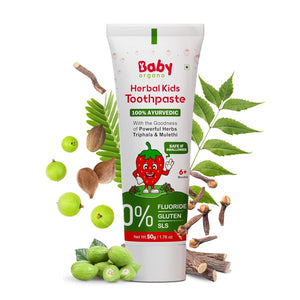 BabyOrgano Strawberry Kids Toothpaste 50g - Baby Grooming & Health