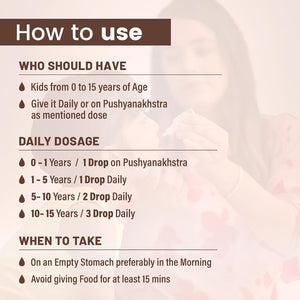 BabyOrgano Swarnaprashan Ajwain Drops 15ml | The Mom Store - Immunity Booster