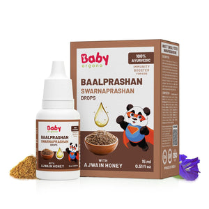 BabyOrgano Swarnaprashan Ajwain Drops 15ml | The Mom Store - Immunity Booster