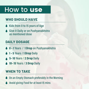 BabyOrgano Swarnaprashan Drops 15ml | The Mom Store - Immunity Booster