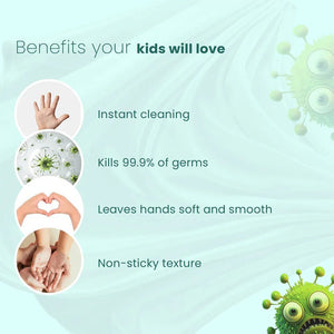 BabyOrgano Waterless Handwash Kids Neem Aloe 50ml | The Mom Store - Baby Skincare