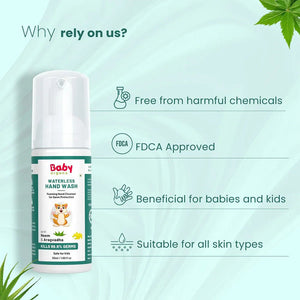 BabyOrgano Waterless Handwash Kids Neem Aloe 50ml | The Mom Store - Baby Skincare