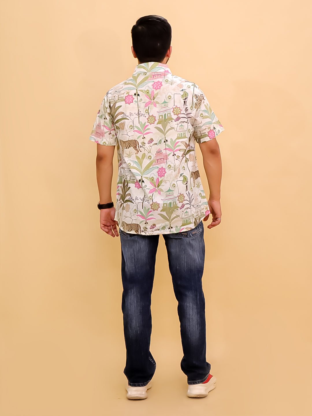 Bagh - i - Bold Jungle Print Men's Shirt - TWN - SC - BGABM - S