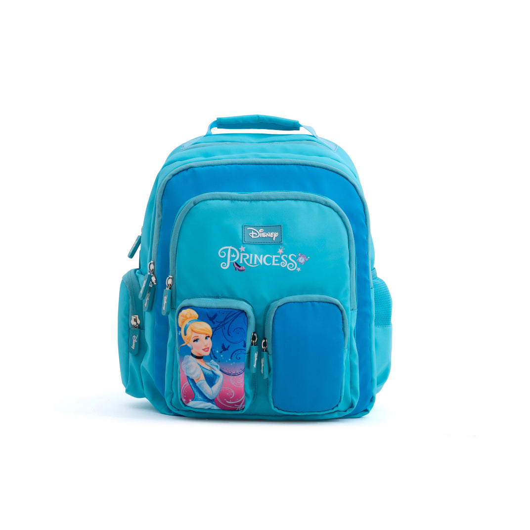 Novex Snug-On Princess Printed Girl Kids School Bag for Nursery to 3rd Class - 15 Inch | Backpack for 6-9 Years Kids