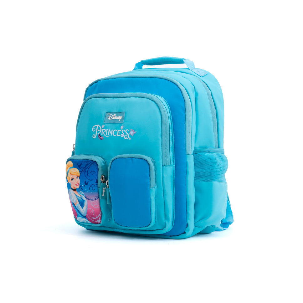 Novex Snug-On Princess Printed Girl Kids School Bag for Nursery to 3rd Class - 15 Inch | Backpack for 6-9 Years Kids
