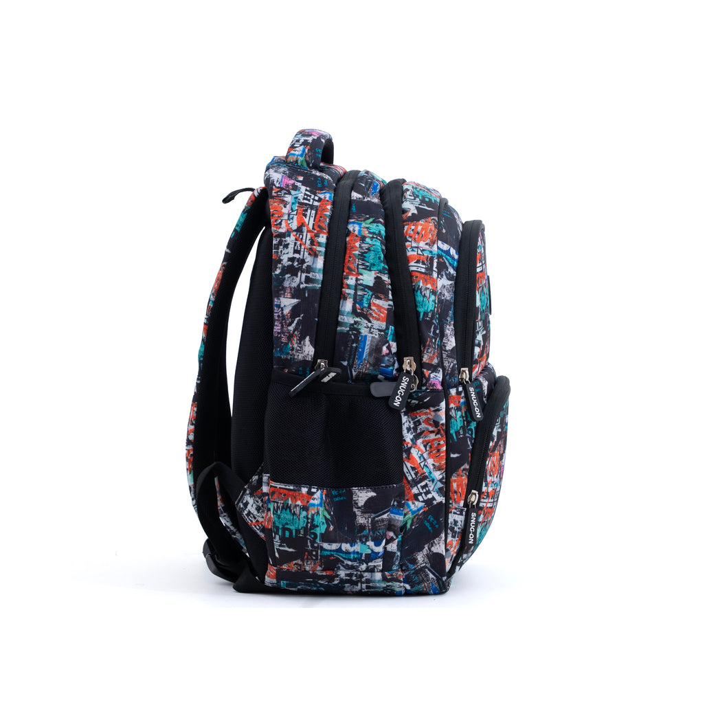 Novex Snug-On Zippy Printed Unisex Kids School Bag for 4th Class to 6th Class - 17 Inch | Backpack for 10-12 Years Kids