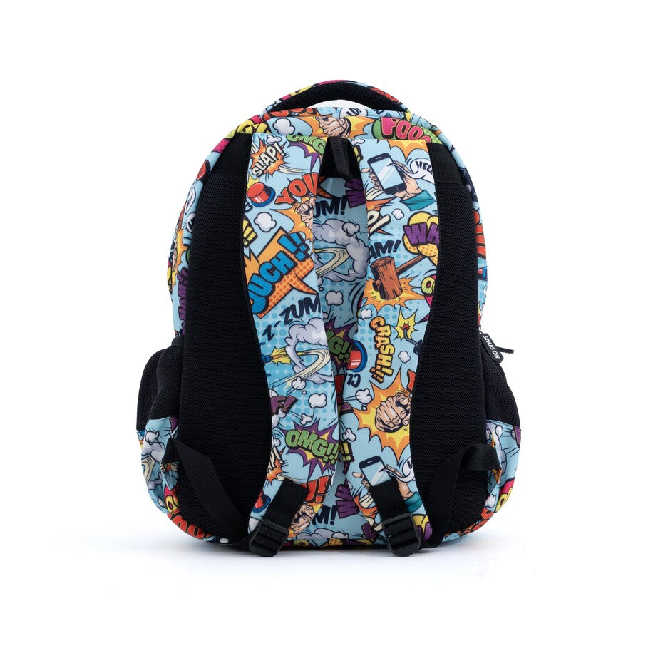 Novex Snug-On Zippy Printed Unisex Kids School Bag for 4th Class to 6th Class - 17 Inch | Backpack for 10-12 Years Kids
