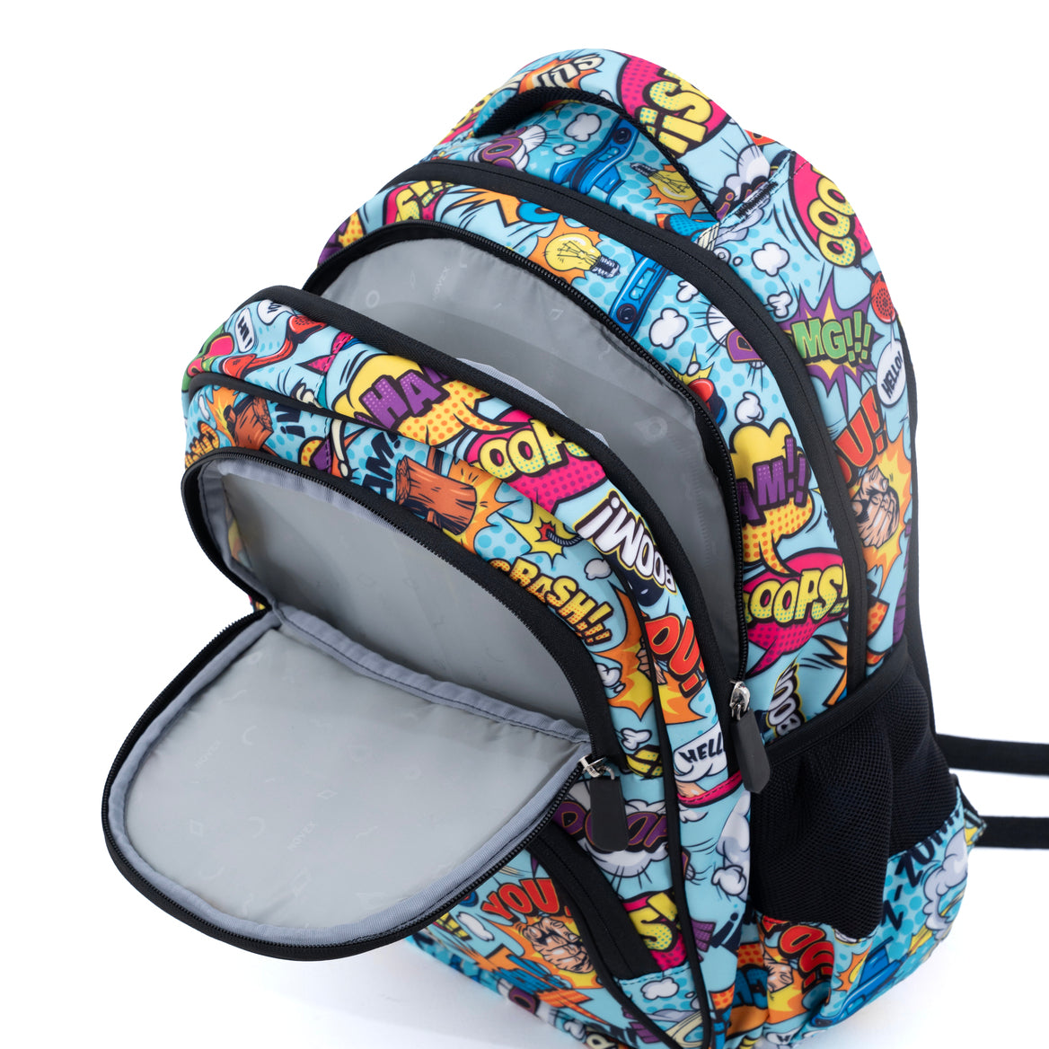 Novex Snug-On Zippy Printed Unisex Kids School Bag for 4th Class to 6th Class - 17 Inch | Backpack for 10-12 Years Kids