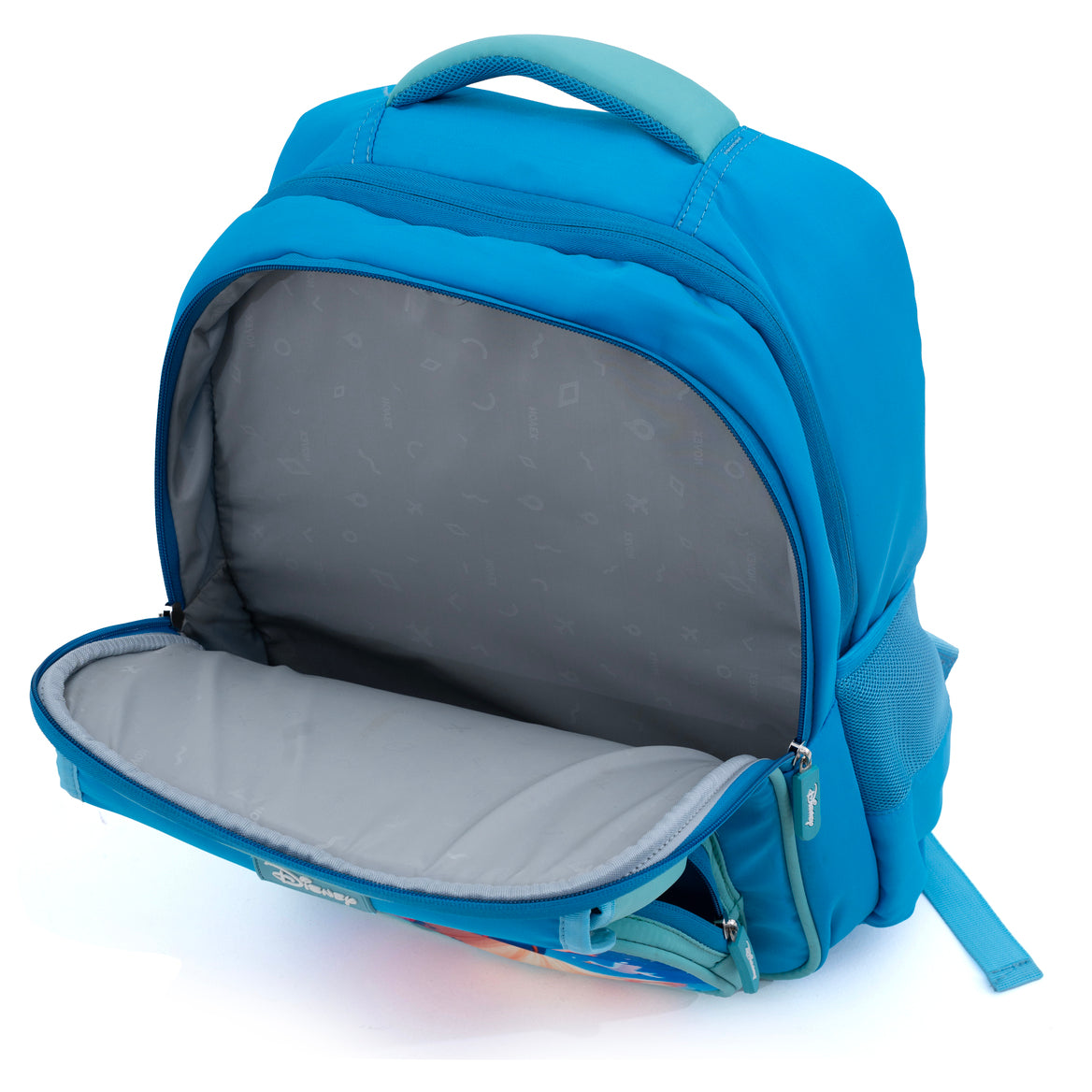 Novex Snug-On Princess Printed Girl Kids School Bag for 1st Class to 4th Class - 16 Inch | Backpack for 7-10 Years Kids