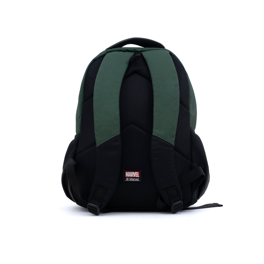 Novex Snug-On Hulk Printed Boy Kids School Bag for 4th Class to 6th Class - 17 Inch | Backpack for 10-12 Years Kids