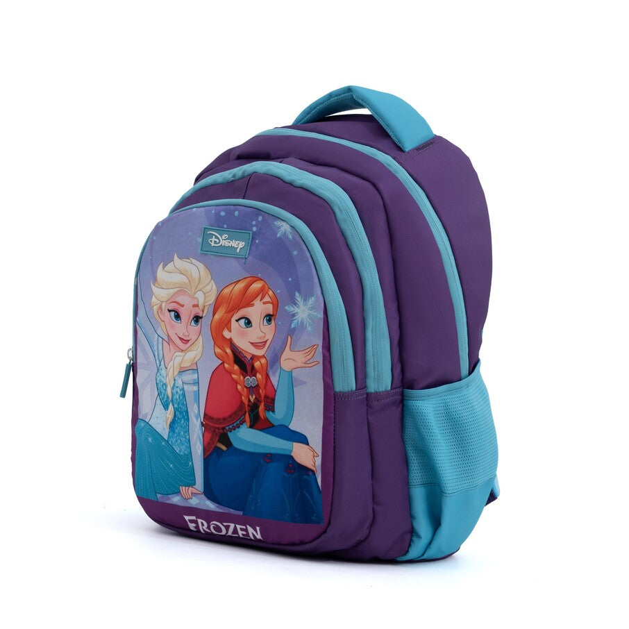 Novex Snug-On Frozen Printed Boy Girl School Bag for 4th Class to 6th Class - 17 Inch