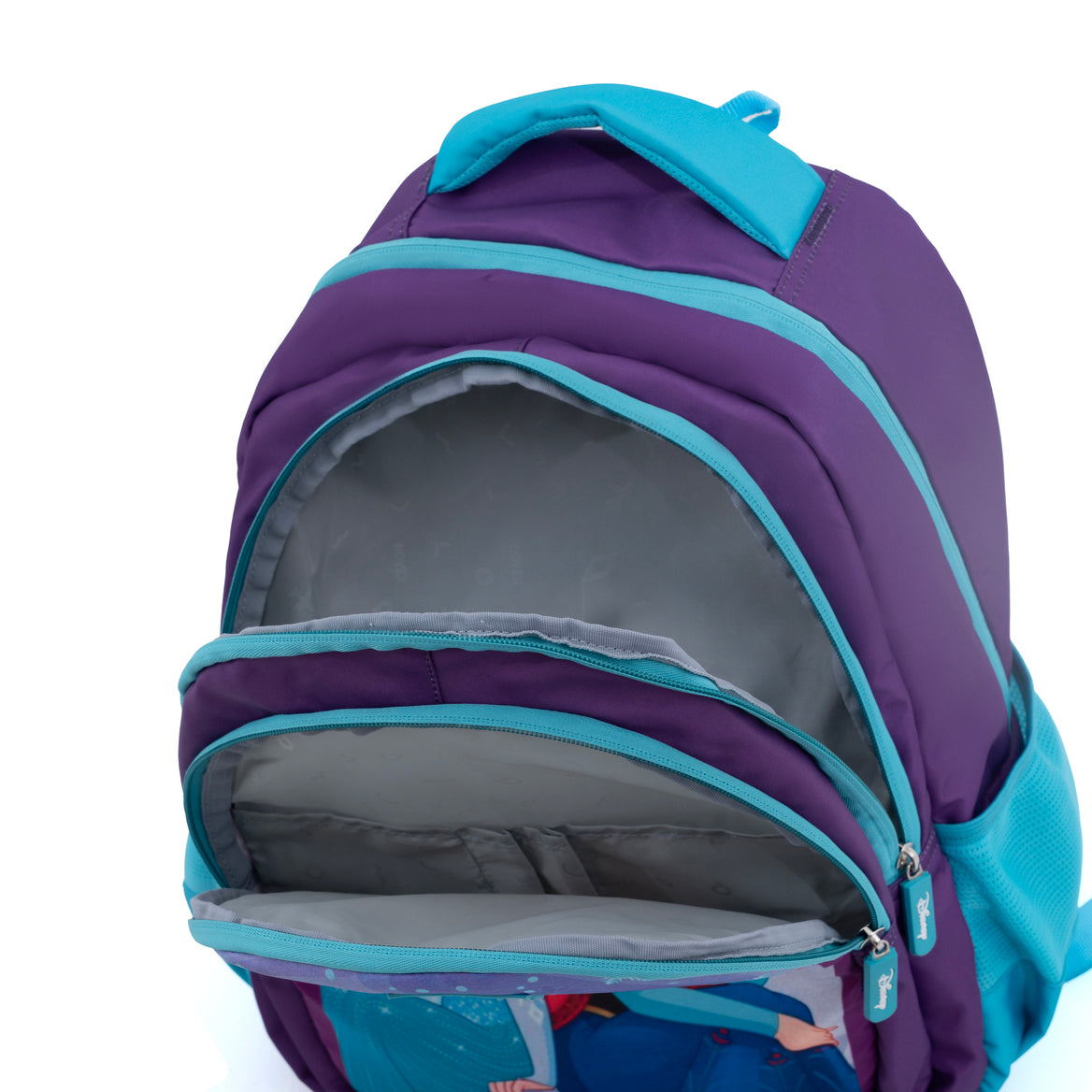 Novex Snug-On Frozen Printed Boy Girl School Bag for 4th Class to 6th Class - 17 Inch