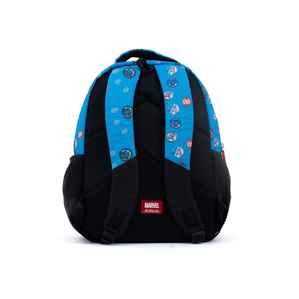 Novex Snug-On Captain America Printed Boy Kids School Bag for 4th Class to 6th Class - 17 Inch