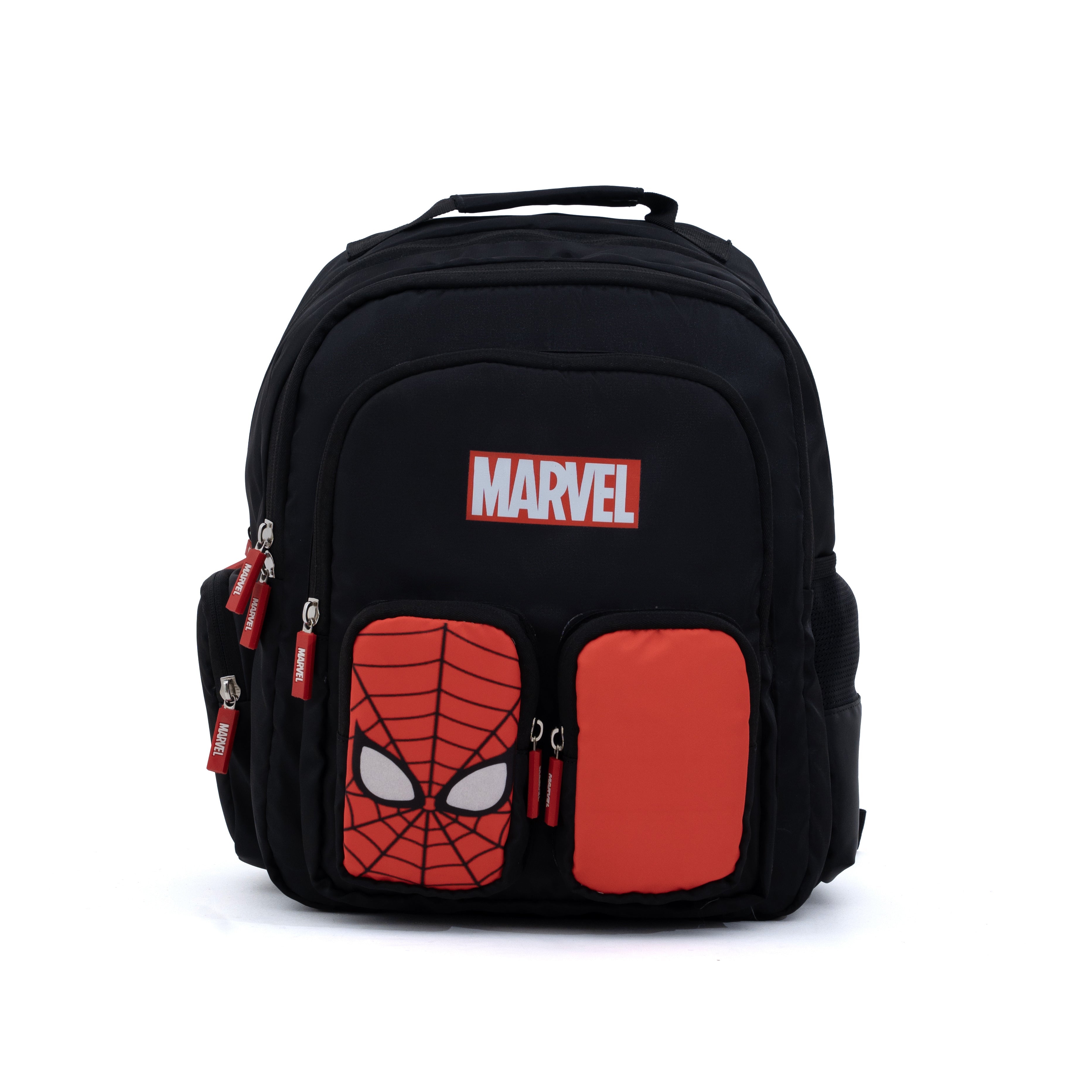 Novex Snug-On Spiderman Printed Boy Kids School Bag for Nursery to 3rd Class - 15 Inch | Backpack for 6-9 Years Kids