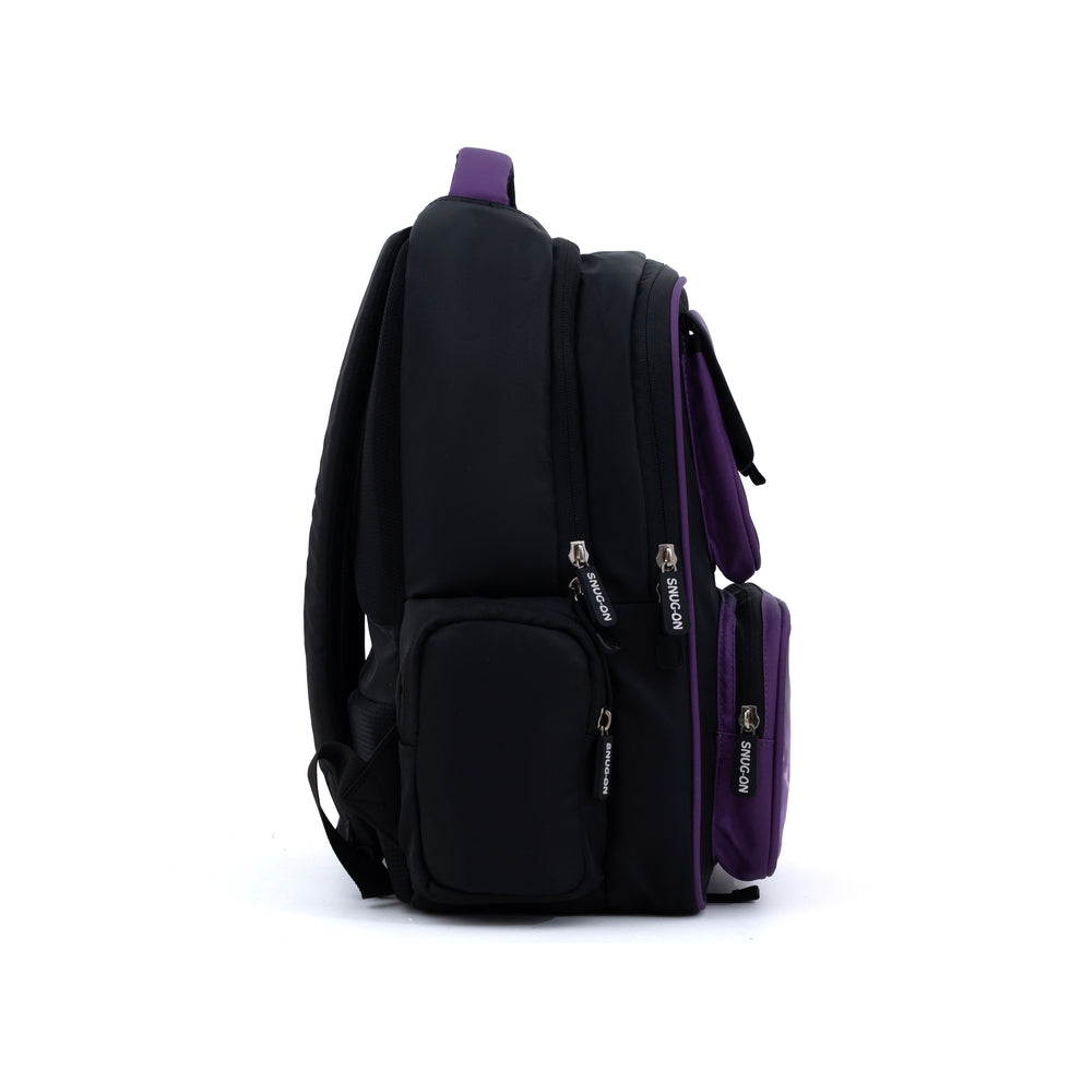 Novex Snug-On Black Panther Printed Boy Kids School Bag for 1st Class to 4th Class - 16 Inch | Backpack for 7-10 Years Kids