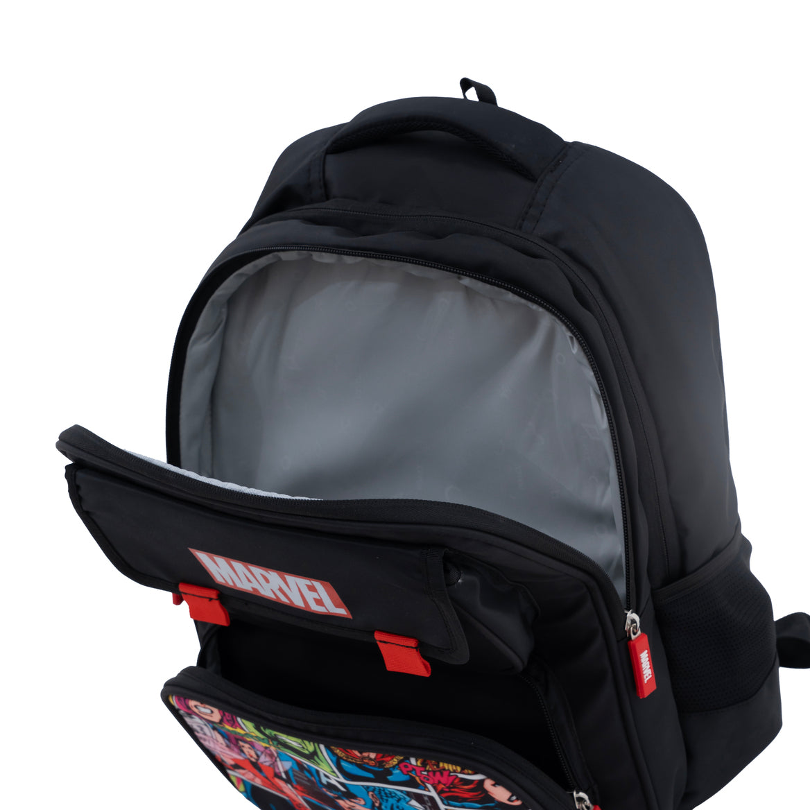 Novex Snug-On Avengers Printed Boy Kids School Bag for 1st Class to 4th Class - 16 Inch | Backpack for 7-10 Years Kids