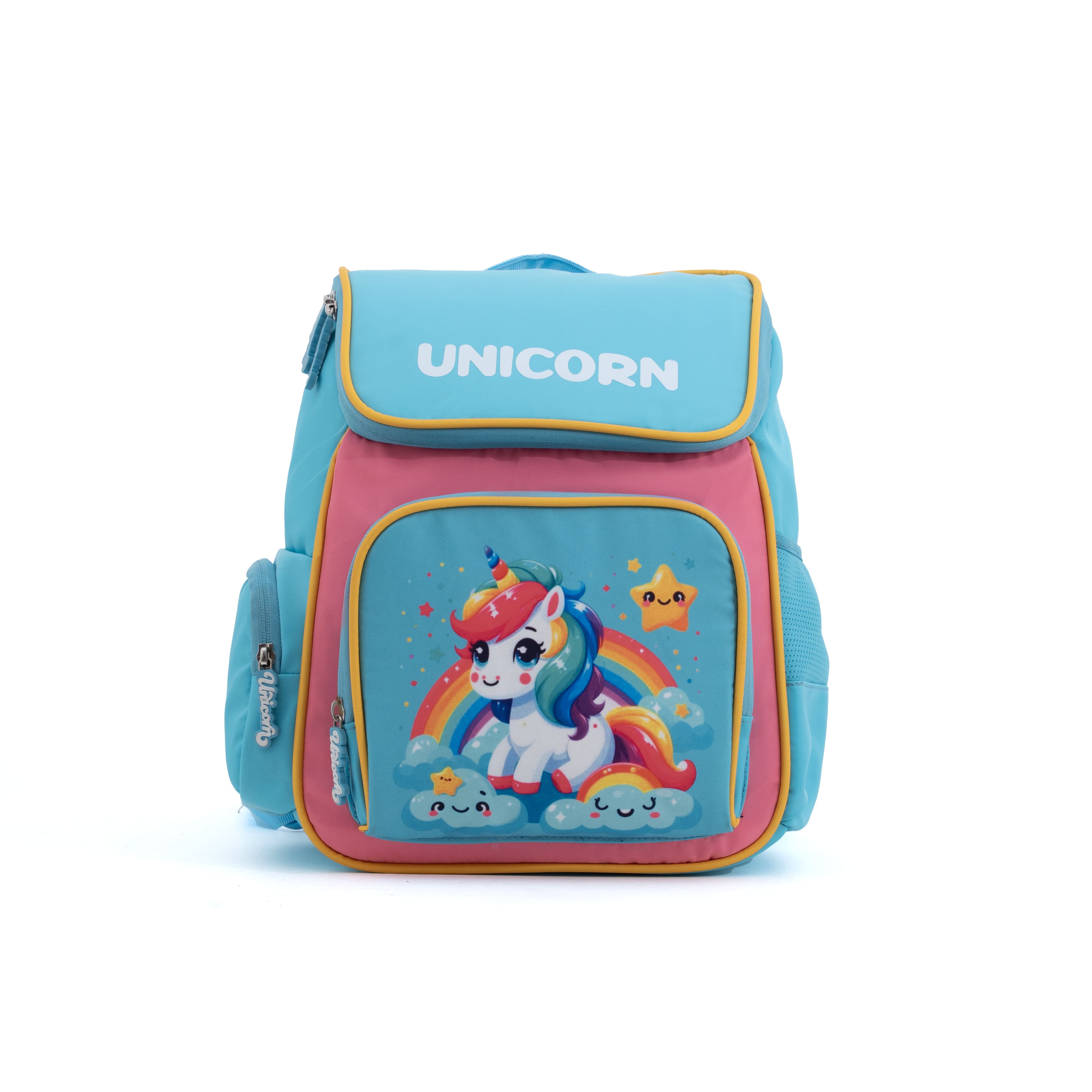 Novex Snug-On Unicorn Printed Girl Kids School Bag for Preschool, Kindergarten - 13 Inch | Backpack for 3-5 Years Kids