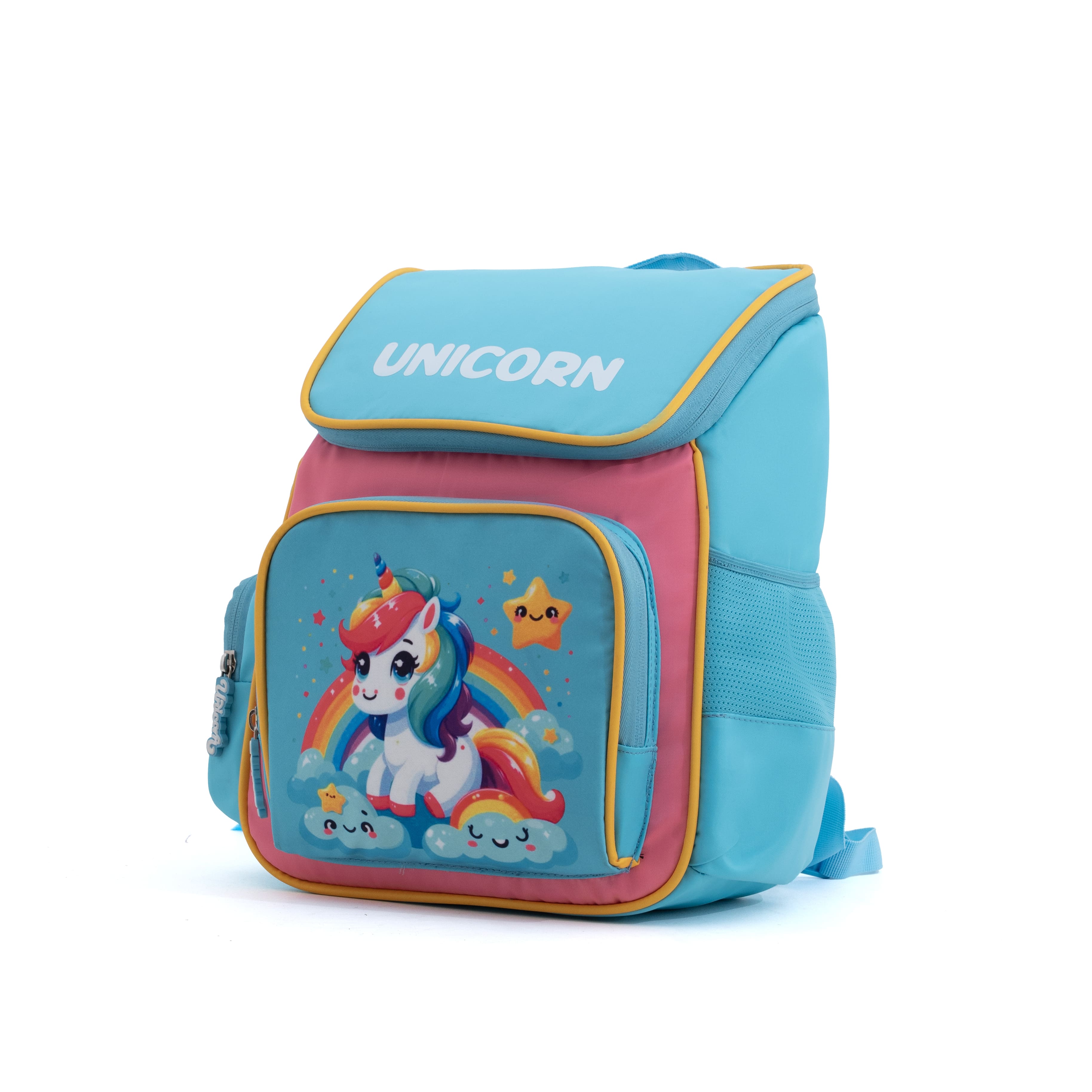 Novex Snug-On Unicorn Printed Girl Kids School Bag for Preschool, Kindergarten - 13 Inch | Backpack for 3-5 Years Kids