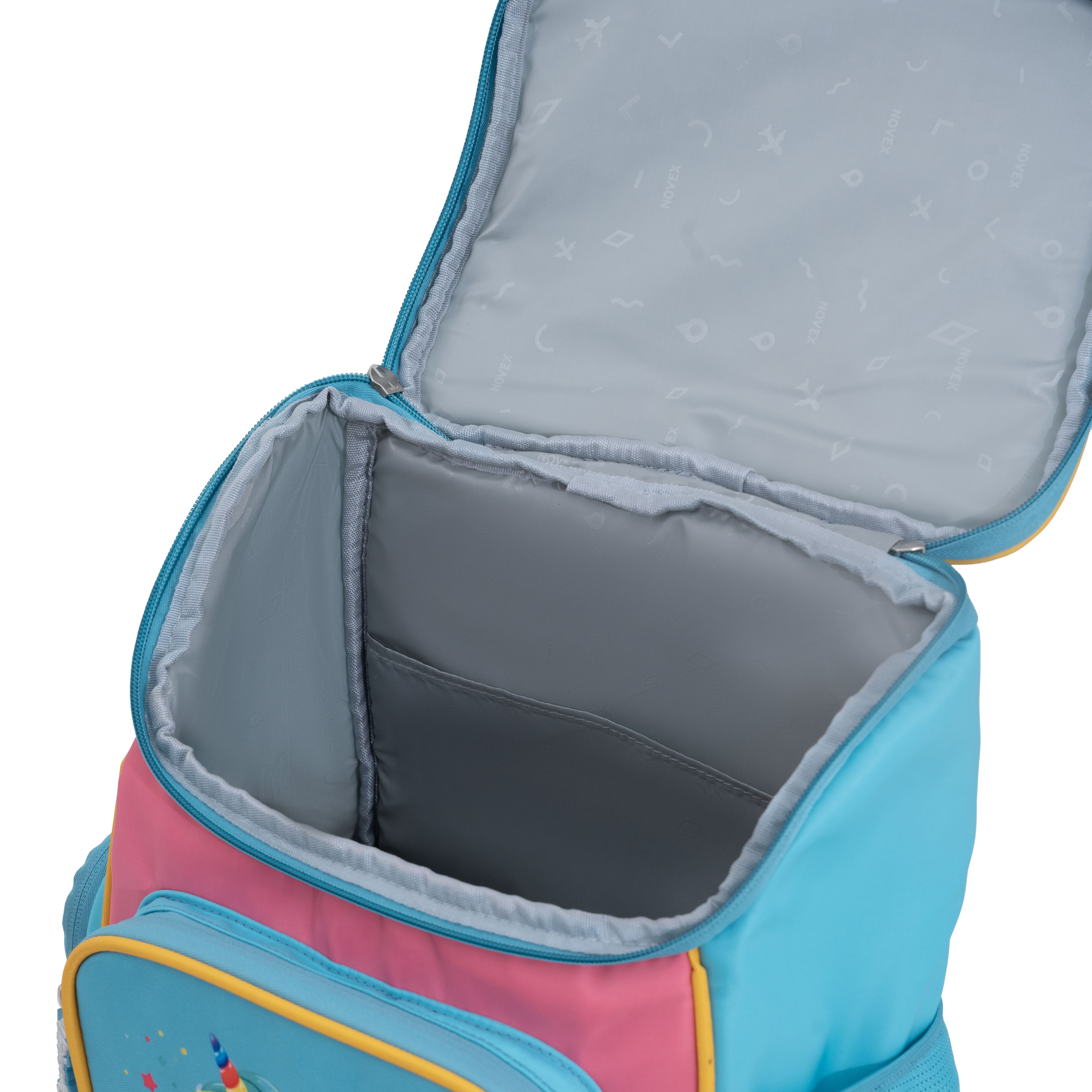 Novex Snug-On Unicorn Printed Girl Kids School Bag for Preschool, Kindergarten - 13 Inch | Backpack for 3-5 Years Kids