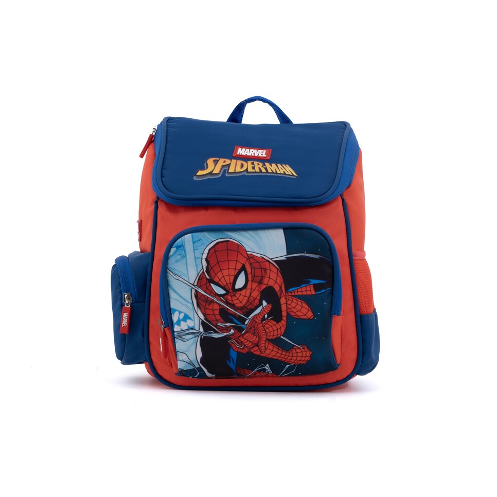 Novex Snug-On Spiderman Printed Boy Kids School Bag for Preschool, Kindergarten - 13 Inch