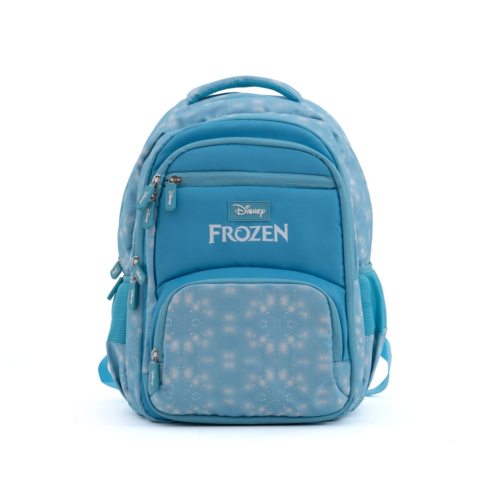 Novex Snug-On Frozen Printed Girl Kids School Bag for 4th Class to 6th Class - 17 Inch | Backpack for 10-12 Years Kids