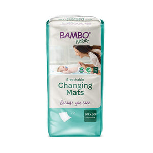 Bambo Nature Disposable Changing Mat 60x60 Pack of 10 | The Mom Store - Changing Mats