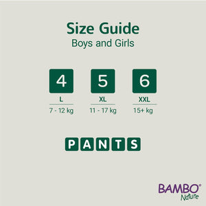 Bambo Nature Pant Diapers Large 20 Pieces Baby Diaper Pants | The Mom Store - Large Pant Diapers