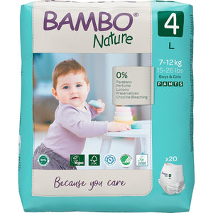 Bambo Nature Pant Diapers Large 20 Pieces Baby Diaper Pants | The Mom Store - Large Pant Diapers