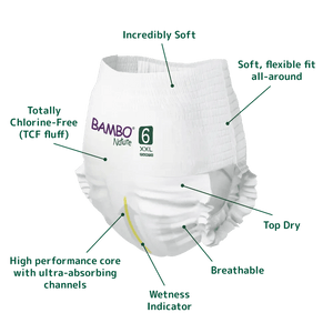 Bambo Nature Pant Diapers XXL 18 Pieces Baby Diaper Pants | The Mom Store - Pant Diapers