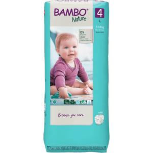 Bambo Nature Tape Diapers Large 48 Pieces Baby Diapers | The Mom Store - Tape Diapers