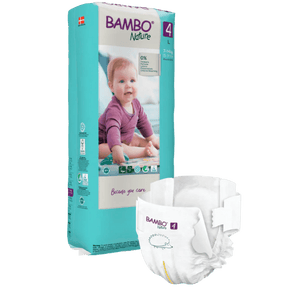 Bambo Nature Tape Diapers Large 48 Pieces Baby Diapers | The Mom Store - Tape Diapers