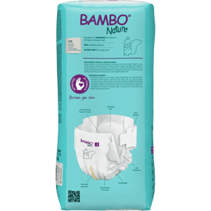 Bambo Nature Tape Diapers Medium 52 Pieces Baby Diapers | The Mom Store - Tape Diapers
