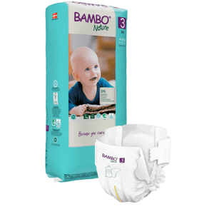 Bambo Nature Tape Diapers Medium 52 Pieces Baby Diapers | The Mom Store - Tape Diapers