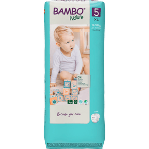 Bambo Nature Tape Diapers XL 44 Pieces Baby Diapers | The Mom Store - Tape Diapers