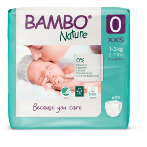 Bambo Nature Tape Diapers XXS 24 Pieces Baby Diapers | The Mom Store - XXS Tape Diapers