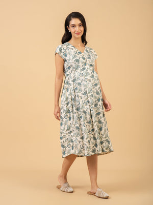 Bare Ivory Maternity and Nursing Dress - S Maternity Casual Dress