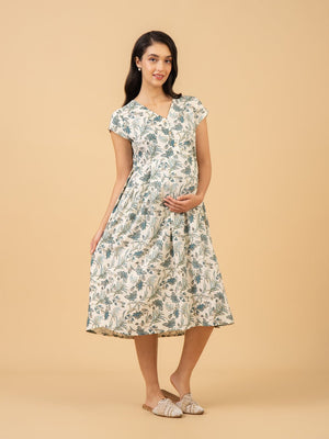 Bare Ivory Maternity and Nursing Dress - S Maternity Casual Dress
