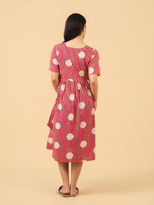 Bare Magenta Maternity and Nursing Dress - S Maternity Casual Dress
